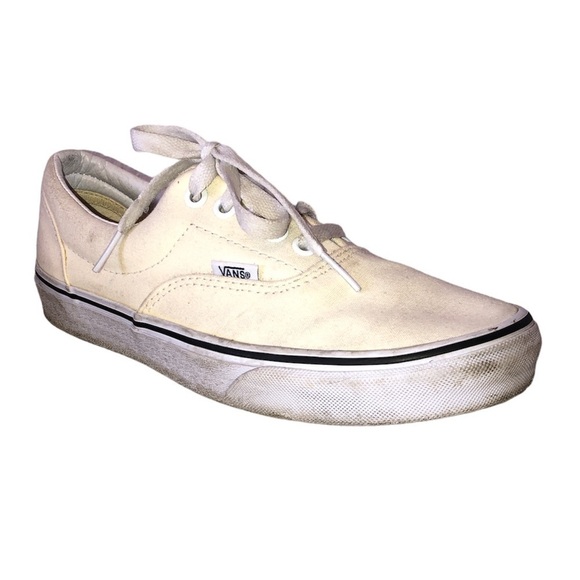 VANS Low Top Sneaker Women's Size 8/ Men's 6.5 Beige Yellow Unisex Shoes - Picture 2 of 11